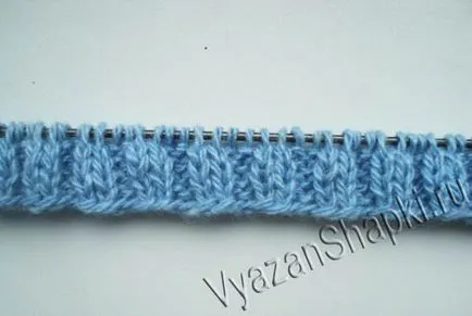 Capac pentru femei pe două ace, capace tricot
