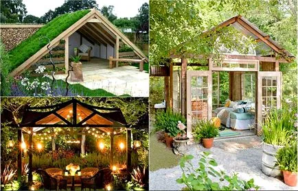 Gazebo pe parcelele de grădină