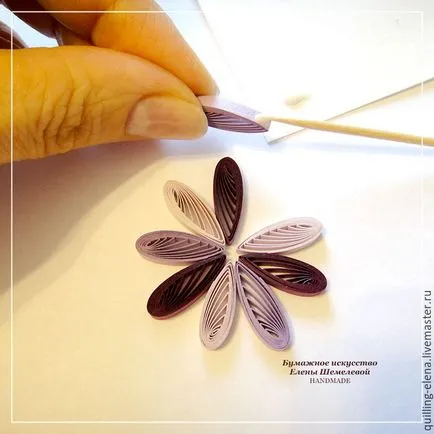 Carte poștală cu mâinile lor de la Quilling