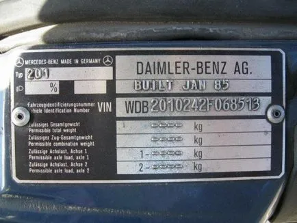 De unde știi istoria codul VIN auto sau trebuie să cumpere (codul) De unde știi istoria codul VIN auto sau trebuie să cumpere