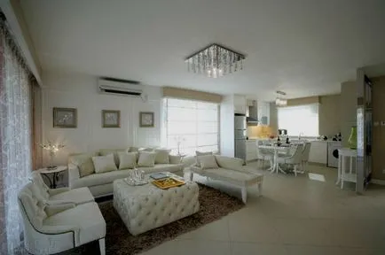Bucătărie camera de zi design interior