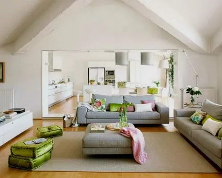 Bucătărie camera de zi design interior