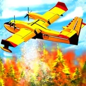 Ca autospeciala de stins incendii stinge incendiu