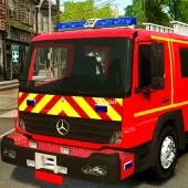 Ca autospeciala de stins incendii stinge incendiu