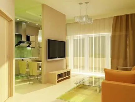 Bucătărie camera de zi design interior Bucătărie camera de zi design interior