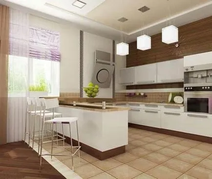 Bucătărie camera de zi design interior Bucătărie camera de zi design interior