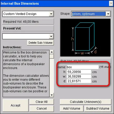 Cum de a calcula o cutie subwoofer