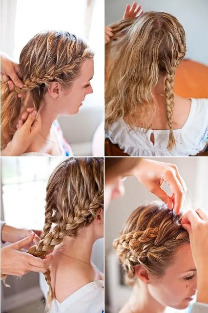 Cum se împletească împletituri peste tot capul