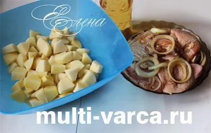 Pulpe de pui cu cartofi in multivarka Pulpe de pui cu cartofi in multivarka