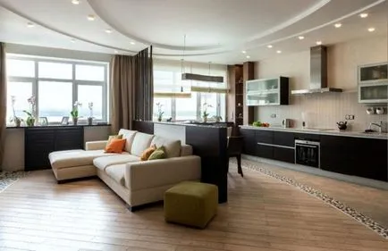 Bucătărie camera de zi design interior Bucătărie camera de zi design interior