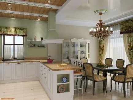 Bucătărie camera de zi design interior Bucătărie camera de zi design interior