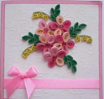 Carte poștală cu mâinile lor de la Quilling Carte poștală cu mâinile lor de la Quilling