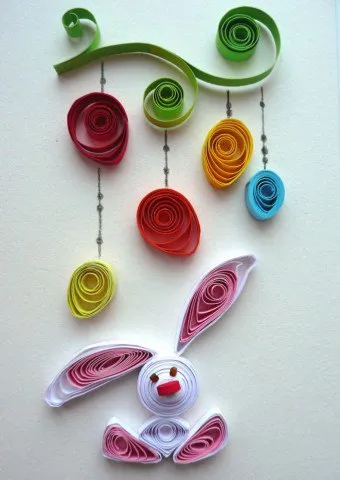Carte poștală cu mâinile lor de la Quilling Carte poștală cu mâinile lor de la Quilling
