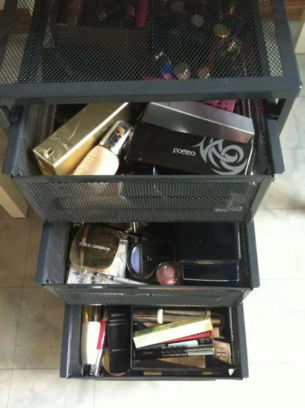Cum pot stoca produse cosmetice, din interior frumusete