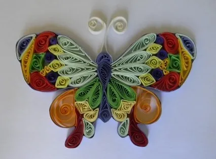 Carte poștală cu mâinile lor de la Quilling