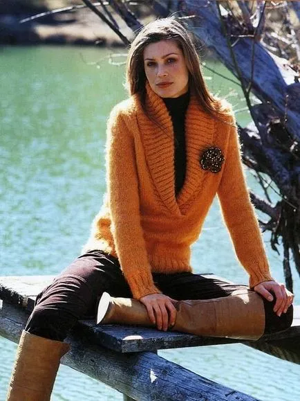 Cum să tricot gulere spițe