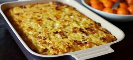 gratinat de cartofi cu ciuperci - Retete cu carne de pui, carne, brânză și legume