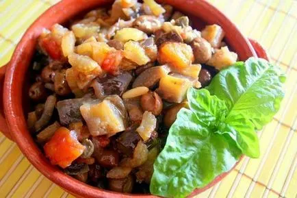 vinete Caponata (caponata di melanzane) - rețete ale bucătăriei italiene (ceapă) vinete Caponata (caponata di melanzane) - alimente retete italiene