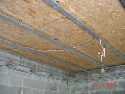 Cadru pentru tavan gips-carton - in special Batten structurii suspendate (proiectare) Cadrul sub plafonul de gips-carton - lăzi special pentru structura suspendată