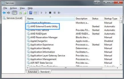 Amd evenimente externe de utilități - ce fel de serviciu
