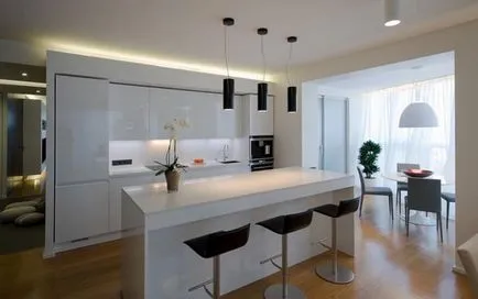 Balcon, bucatarie (55 poze) - principiile și ideile de combinare (combinare) Balcon, bucătărie (55 poze) - principiile de aliniere și idei
