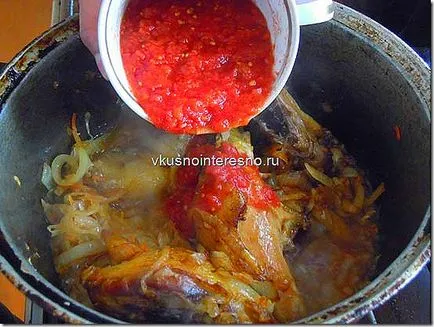 Bigus (bigos) cu carne de pui fotografie, delicios se găti