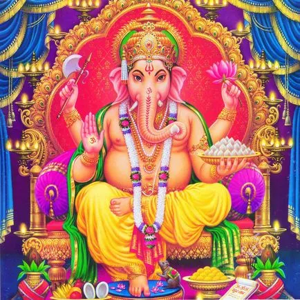 Dumnezeu Ganesha - o camera de zi indian (Ganesha) Dumnezeu Ganesha - un trai indian