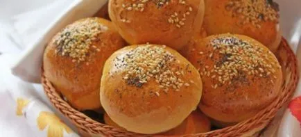 Chifle pentru hamburgeri - retete la domiciliu ca in McDonald (McDonalds) Chifle pentru hamburgeri - rețete acasă ca în McDonald