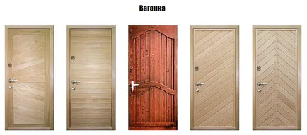 Căptușelii ușa din față - materiale populare