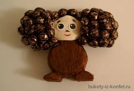 Cheburashka de dulciuri cu mâinile sale cum să facă o fotografie de dulciuri Cheburashka (ca să facă Cheburashka cu mâinile) Cheburashka de dulciuri cu mâinile sale modul de a face bomboane din Cheburashka fotografie