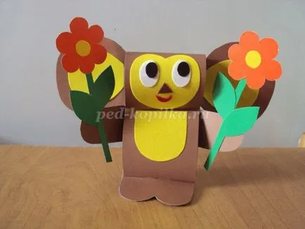 Cheburashka de hârtie cu propriile mâini pentru copii (Unitatea poporului din Kazahstan) Cheburashka de hârtie cu propriile mâini pentru copii