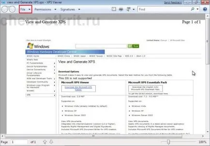 Decât să deschidă compilare-fișier xps de programe (link-uri) Decât să deschidă compilare-fișier xps de programe