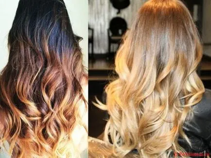 Ceea ce este diferit de Ombre shatush