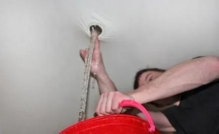 Ce se întâmplă dacă inundate plafon stretch