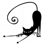 șabloane cool, decor de perete - pisica (opțiune miau) (cat) șabloane cool, decor de perete - pisica (alegere miau)