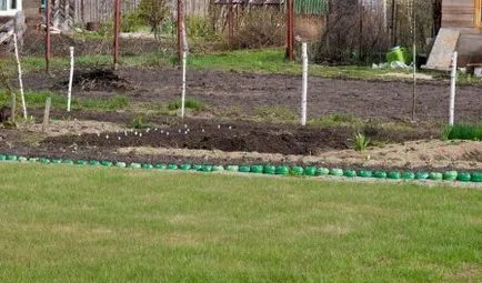 paturi de flori și paturi de flori din sticle de plastic, colecție foto