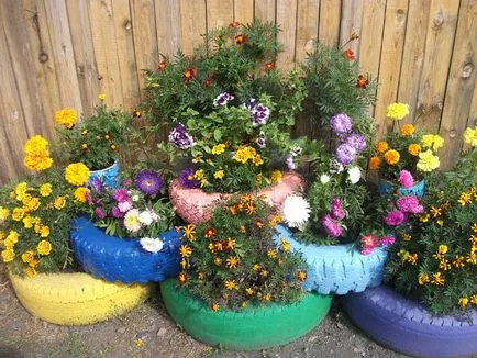 Răzor de flori în țară cu propriile lor mâini (57 poze) produse de flori special suburbane din anvelope, foto și (un strat de flori în țară cu propriile lor mâini cum să facă) Răzor de flori în țară cu propriile lor mâini (57 poze) produse de flori special suburbane din anvelope, și fotografii