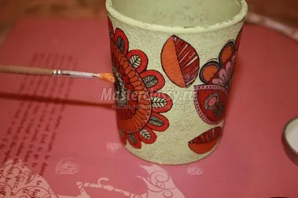 servetele decupaj pentru incepatori vaza decorativa (servetele decupaj pentru pas cu pas nachinayuschizh cu fotografii) servetele decupaj pentru incepatori vaza decorativa