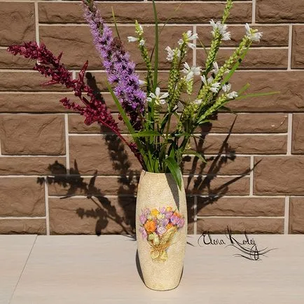 Decorați o vaza „Crocus“ - târg de meșteșugari - manual, manual (coajă de ou) Decorați o vaza „Crocus“ - târg de meșteșugari - manual, lucrate manual