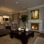 Living design într-o casă privată - finisaje fotografie