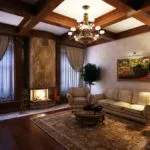 Living design într-o casă privată - finisaje fotografie