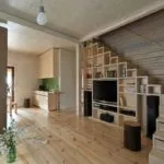 Living design într-o casă privată - finisaje fotografie