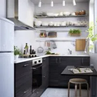 Design-un mic fotografii de bucătărie, idei moderne în 2017, decorațiuni interioare
