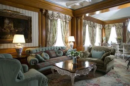Design interior în stil clasic englezesc, cu fotografii ale grupului de pădure