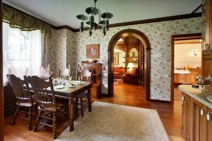 Design interior în stil clasic englezesc, cu fotografii ale grupului de pădure