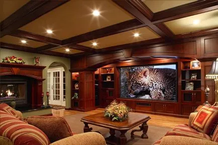 Design interior în stil clasic englezesc, cu fotografii ale grupului de pădure