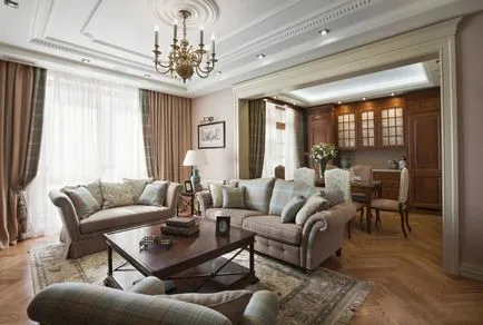 Design interior în stil clasic englezesc, cu fotografii ale grupului de pădure