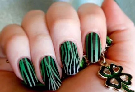 Design de unghii verde, manichiura cu poze 30 poze