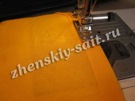 Fusta vara lunga din sifon pe elastic coase propriile mâini