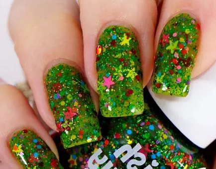Design de unghii verde, manichiura cu poze 30 poze